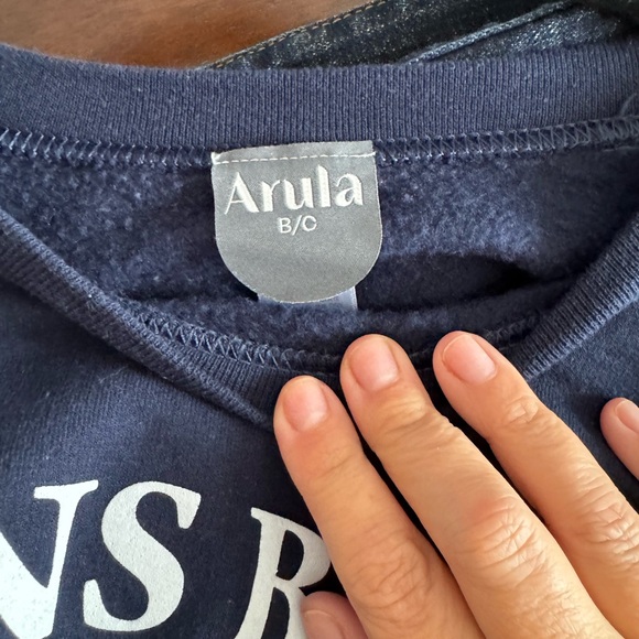 Arula Cousins Beach Sweatshirt Size 2X/3X Navy Oversized - Picture 6 of 8